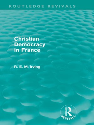 cover image of Christian Democracy in France (Routledge Revivals)